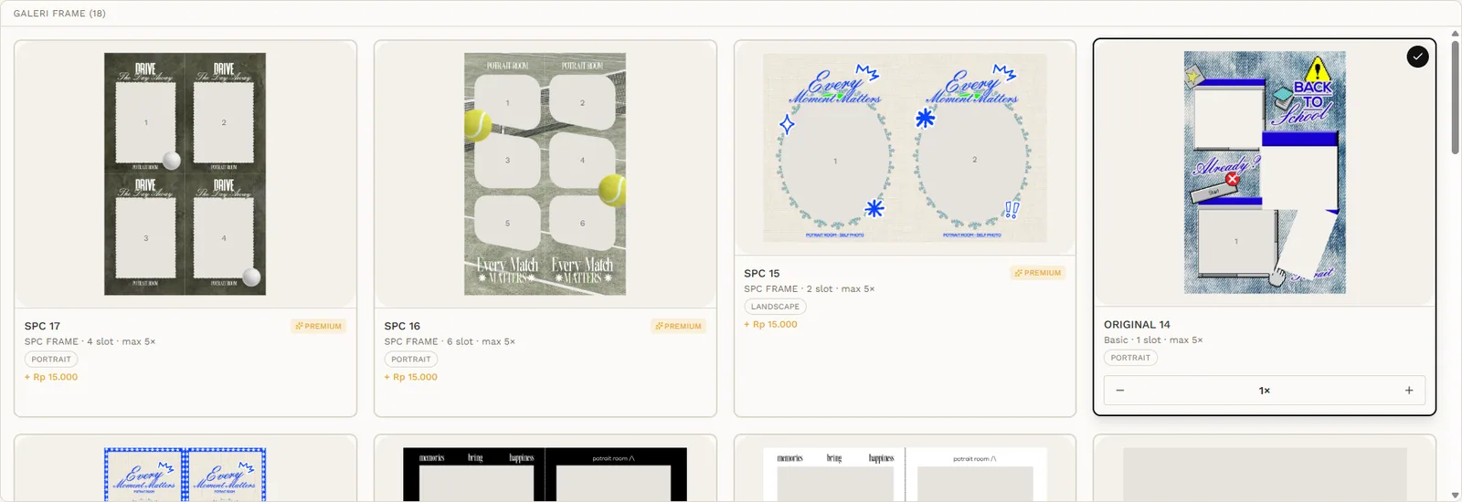 Demo SagaView: Pilih frame