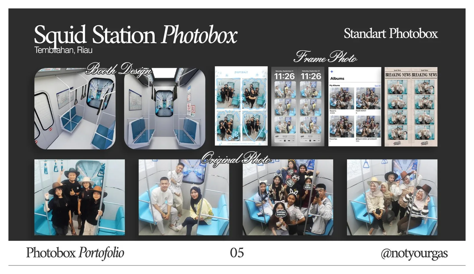 Board arsip proyek Squid Station Photobox
