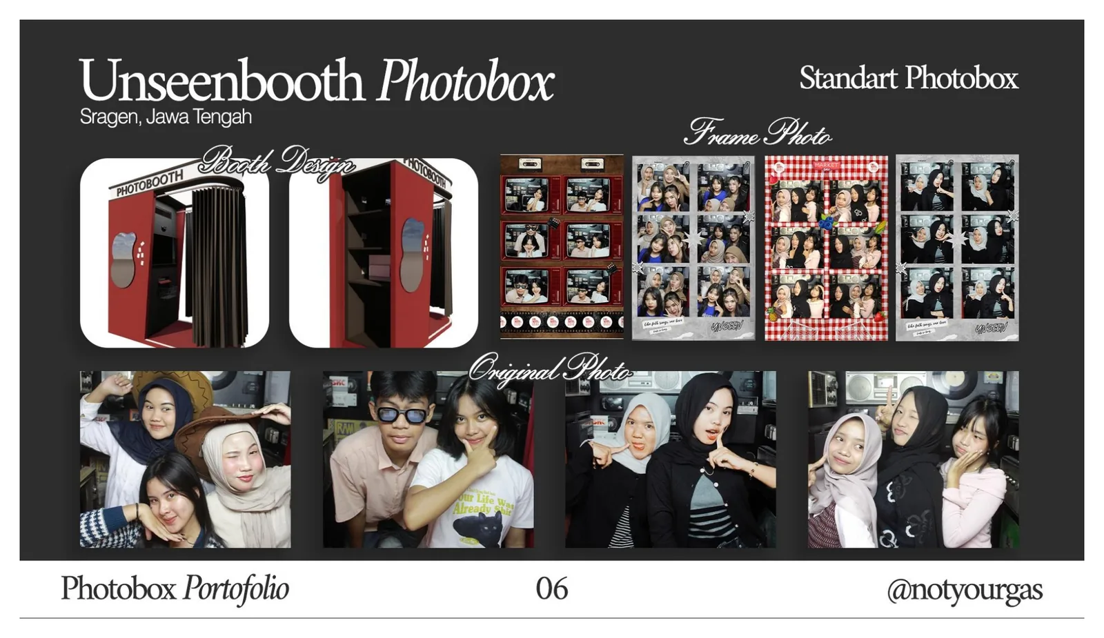 Dokumentasi proyek Unseenbooth · Sragen